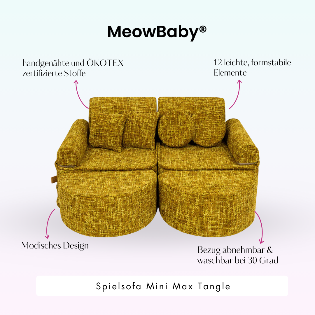 Play Sofa Mini Max Tangle – Cozy Chenille Edition