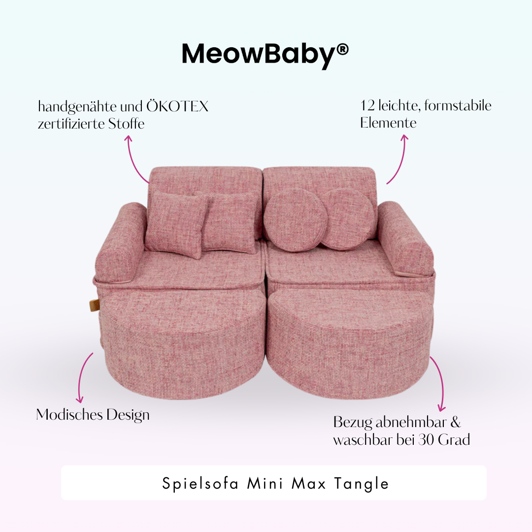 Play Sofa Mini Max Tangle – Cozy Chenille Edition