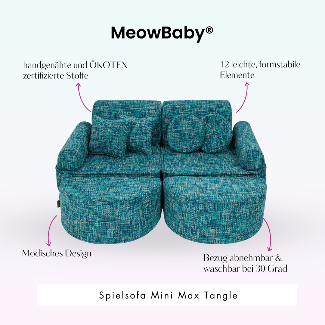 Play Sofa Mini Max Tangle – Cozy Chenille Edition