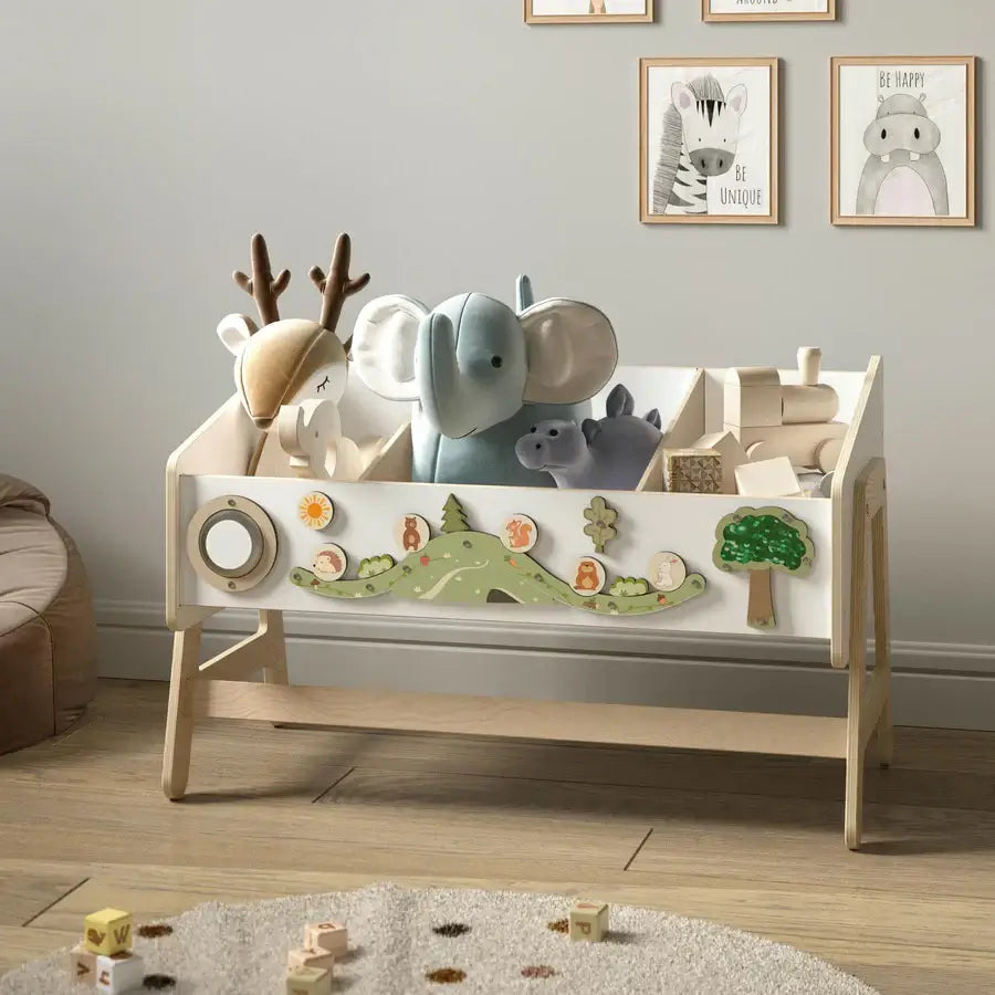 Spielzeugregal und Tisch LILU von Busykids aus Holz