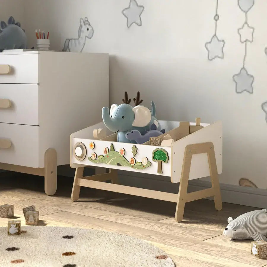 Spielzeugregal-Tisch LILU aus Holz von Busykids