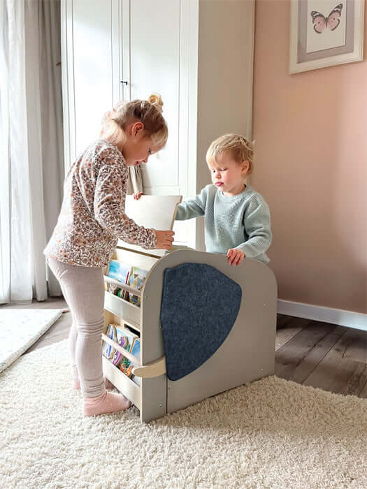 Spielzeugbox mit Sitz und Regal Elefant Wildlife von Smallfoot