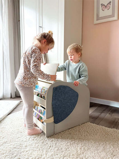 Spielzeugbox mit Sitz und Regal Elefant Wildlife von Smallfoot