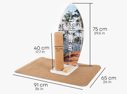 Surf Board Yoga Board aus Holz in verschiedenen Motiven