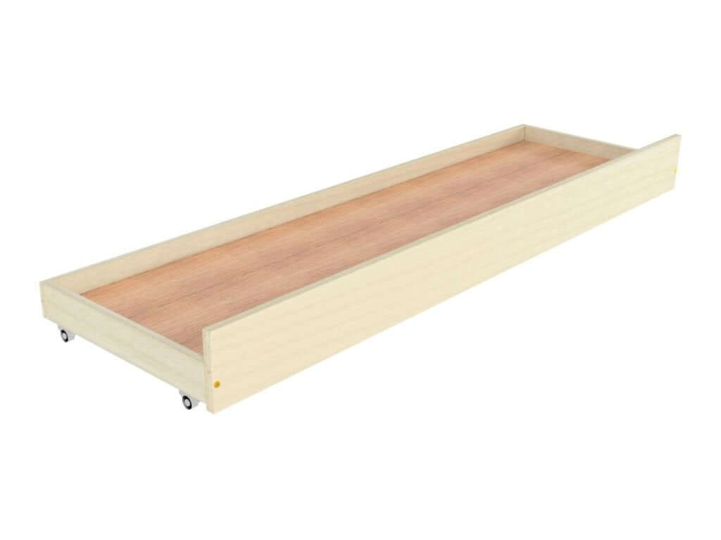 Unterbett-Holzschublade auf Rollen für das Kinderbett LOTTA