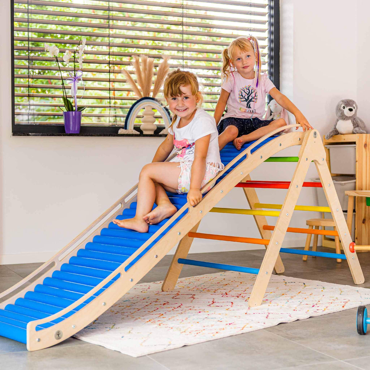 Wellen Rollenrutsche für Kinder von Holzpiration aus Holz