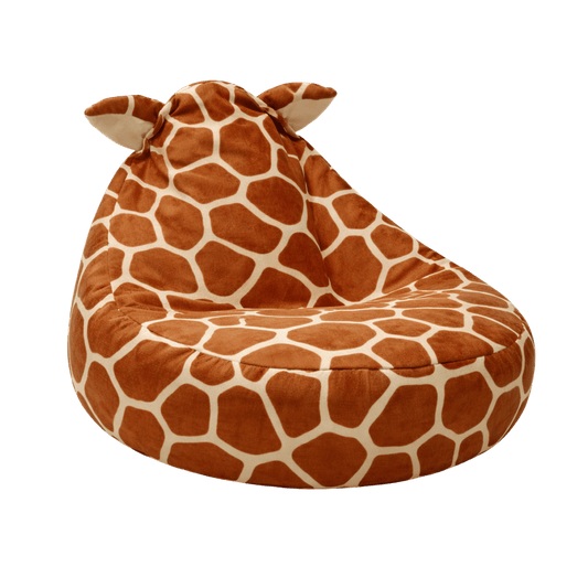 Bean Bag Sitzsack klassisch im Giraffen-Muster aus Chenille von Bees&Blooms