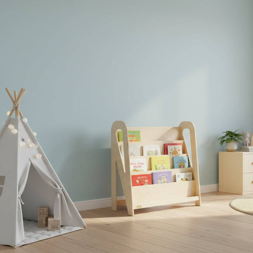 Bücherregal für Kinder in Natur, Größe M