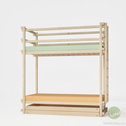 Etagenbett aus Holz  - extra hoch