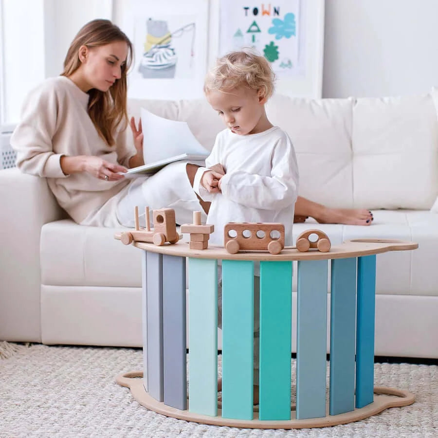 Montessori Kletterbogen Mint aus stabilem Birkenholz