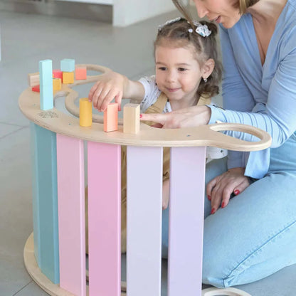 5-in-1 Kletterbogen Pastell umgedreht als Schaukel