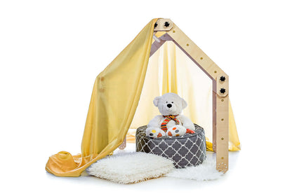 Bergsteiger 3 in 1 Kletterset von luu.la aus Birkenholz mit zwei Kletterdreiecken und Rampe