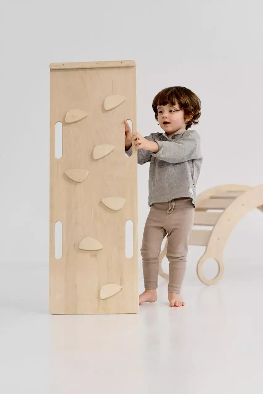 Kletterbrett in Natur, Größe M, für Wippe und Dreieck von Babywood