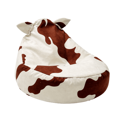 Bean Bag Sitzsack klassisch im Kuh-Muster aus Chenille von Bees&Blooms