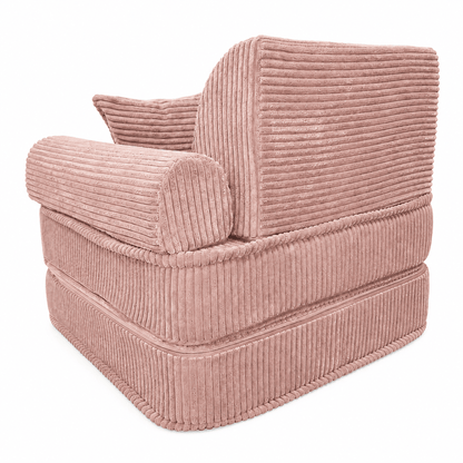Kindersessel 3-in-1 Max Ästhetik Cord - faltbare Kindercouch & Spielmatratze - Classic Cord Edition