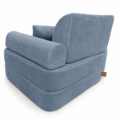 Kindersessel 3-in-1 Max Premium Cord - faltbare Kindercouch & Spielmatratze - Slim Cord Edition