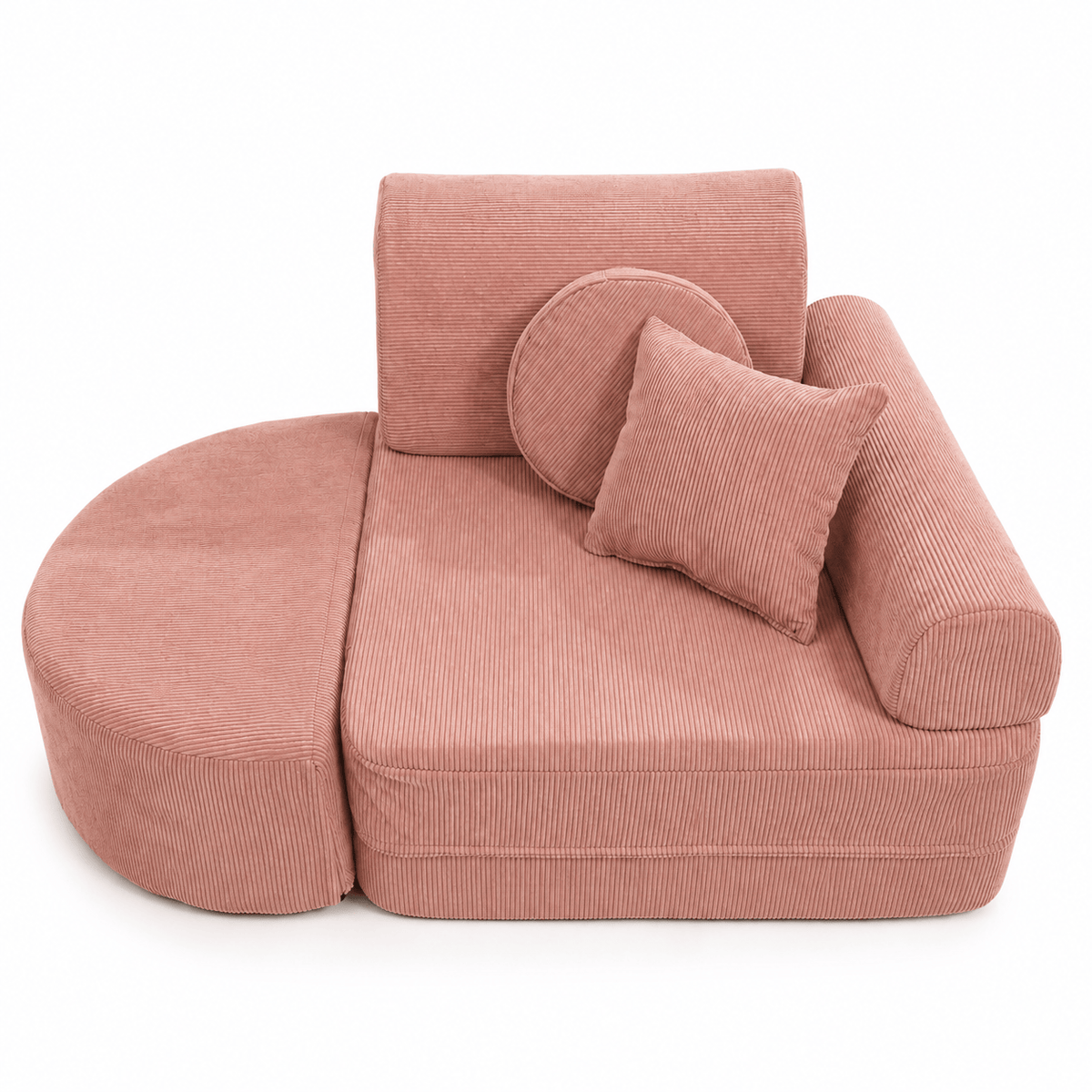 Kindersessel 3-in-1 Max Premium Cord - faltbare Kindercouch & Spielmatratze - Slim Cord Edition