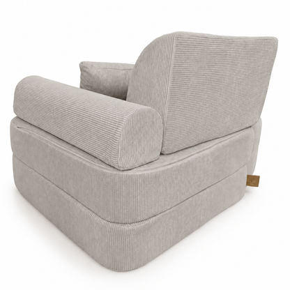 Kindersessel 3-in-1 Max Premium Cord - faltbare Kindercouch & Spielmatratze - Slim Cord Edition