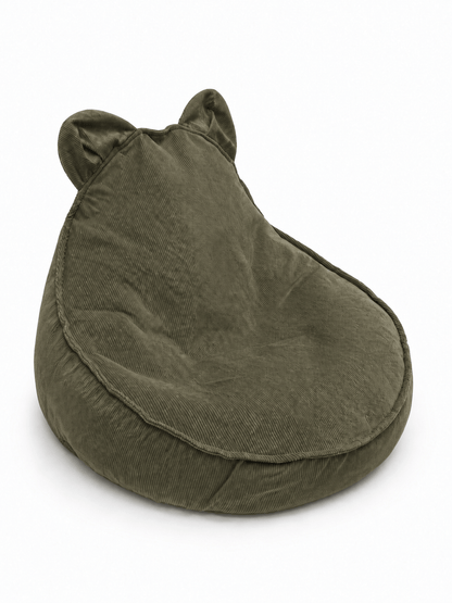Children's Armchair Bear-Shaped Bean Bag Premium Corduroy - Slim Cord Edition