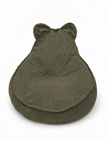 Children's Armchair Bear-Shaped Bean Bag Premium Corduroy - Slim Cord Edition