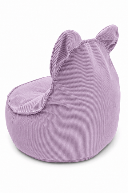 Children's Armchair Bear-Shaped Bean Bag Premium Corduroy - Slim Cord Edition