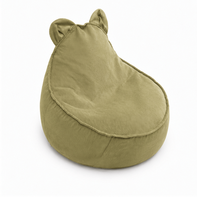Children's Armchair Bear-Shaped Bean Bag Premium Corduroy - Slim Cord Edition