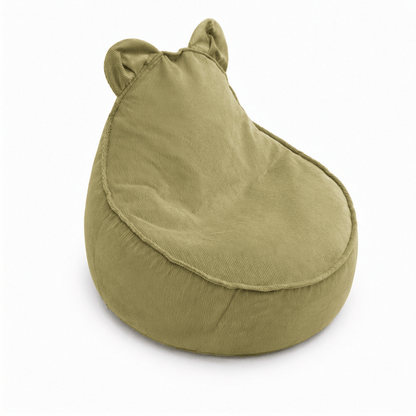 Children's Armchair Bear-Shaped Bean Bag Premium Corduroy - Slim Cord Edition