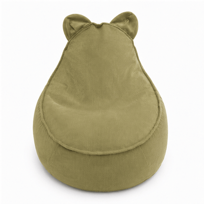 Children's Armchair Bear-Shaped Bean Bag Premium Corduroy - Slim Cord Edition
