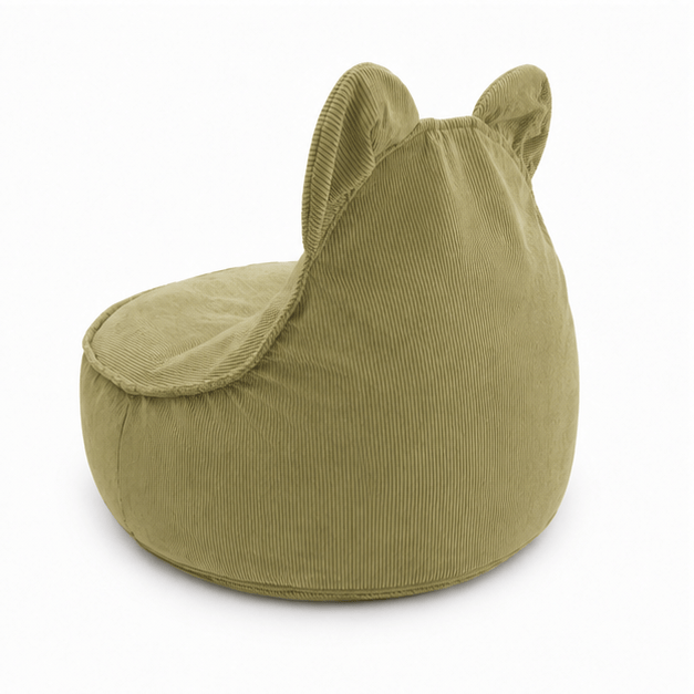 Children's Armchair Bear-Shaped Bean Bag Premium Corduroy - Slim Cord Edition