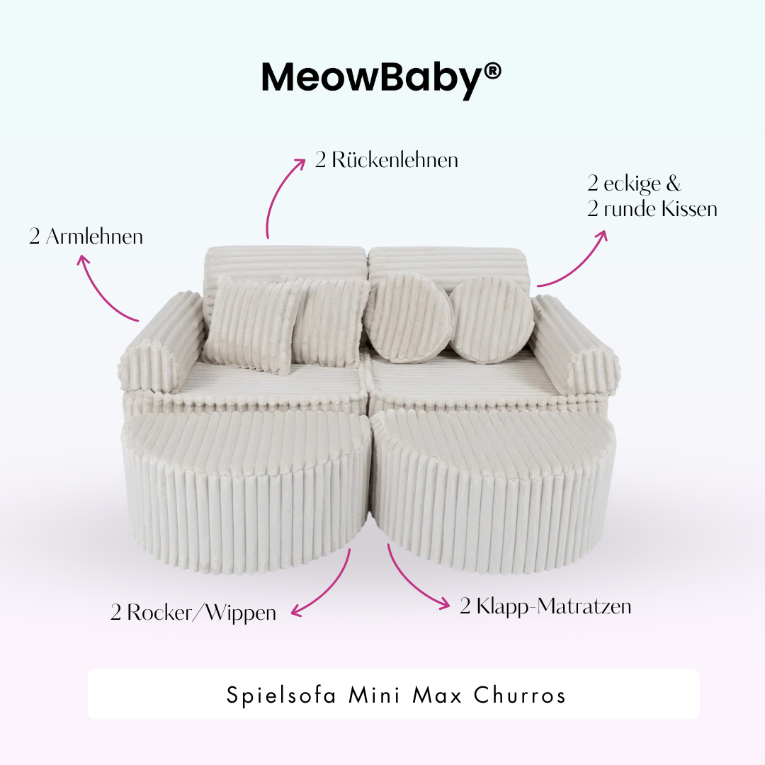 Play Sofa Mini Max Churros - Plush Cord Edition