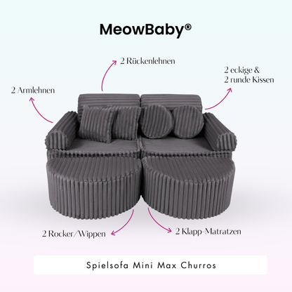 Play Sofa Mini Max Churros - Plush Cord Edition
