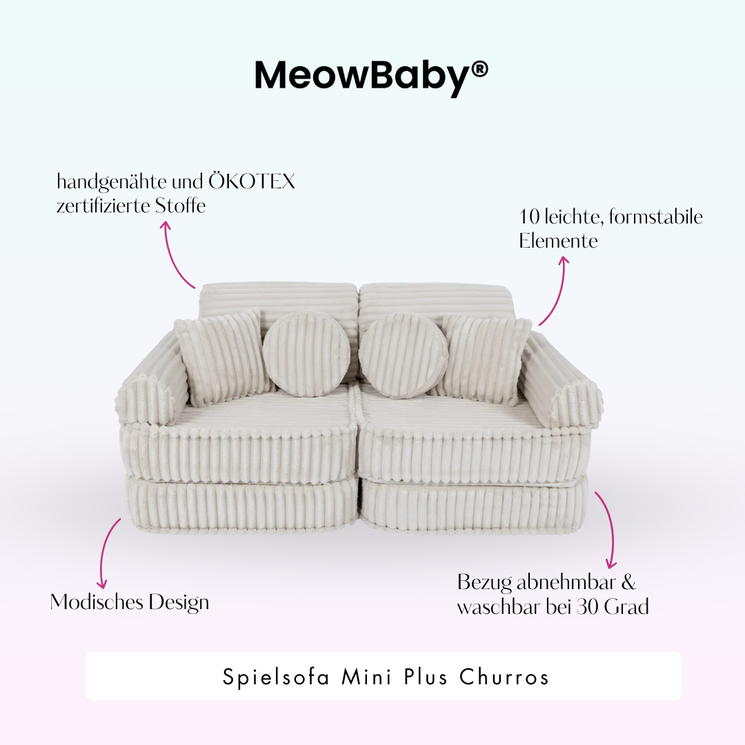 Play Sofa Mini Plus Churros - Plush Cord Edition