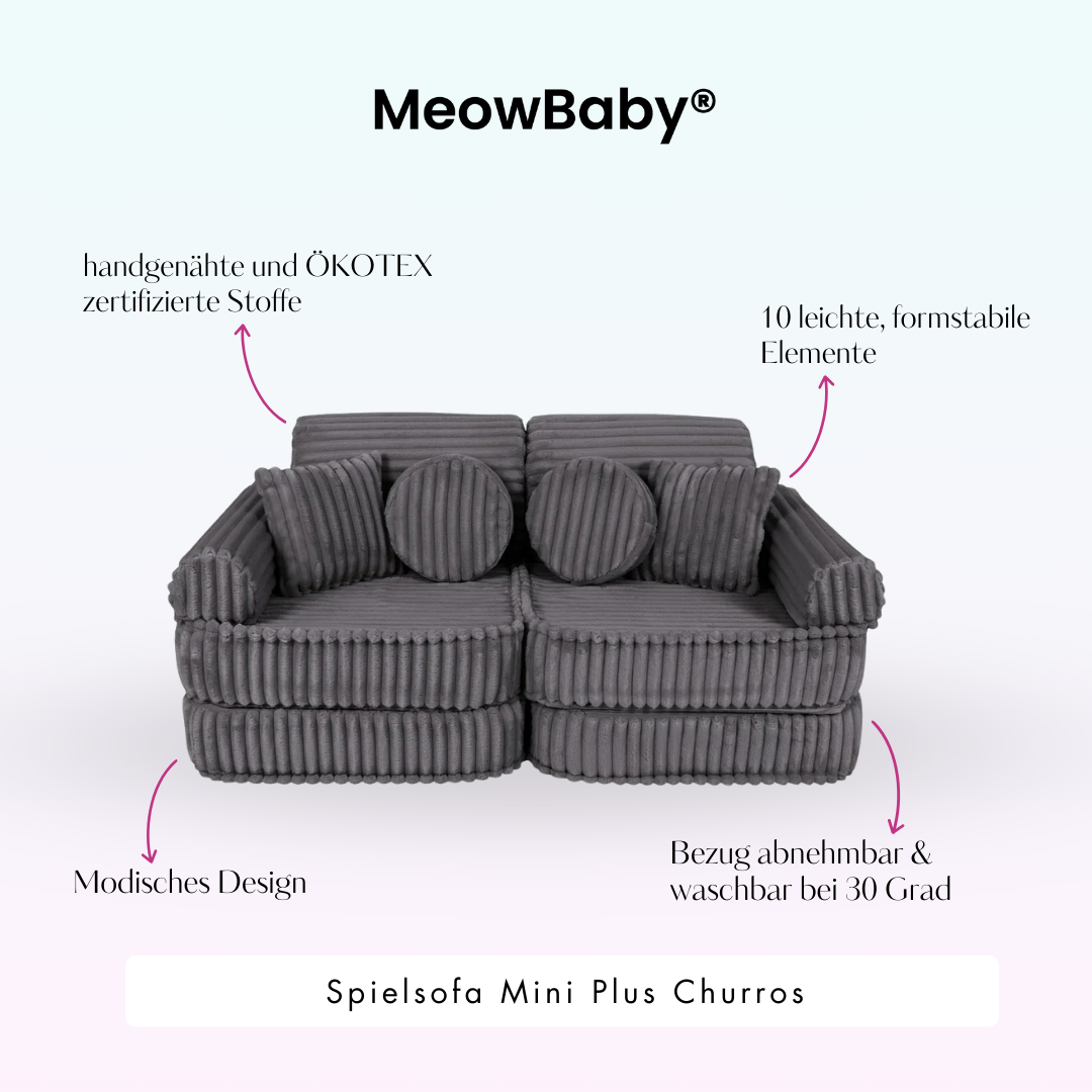 Play Sofa Mini Plus Churros - Plush Cord Edition