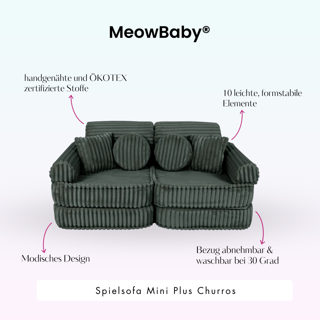 Play Sofa Mini Plus Churros - Plush Cord Edition