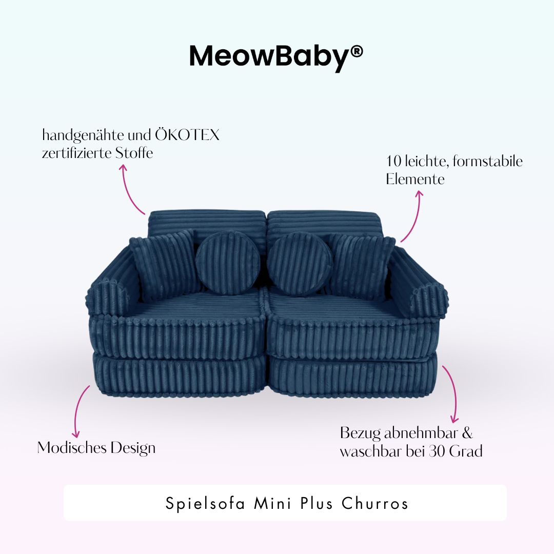 Play Sofa Mini Plus Churros - Plush Cord Edition