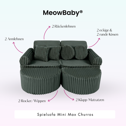 Play Sofa Mini Max Churros - Plush Cord Edition