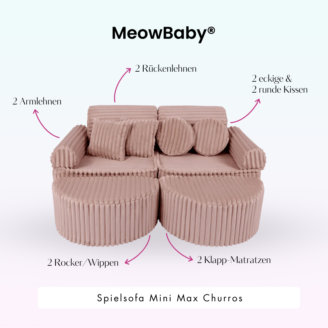 Play Sofa Mini Max Churros - Plush Cord Edition