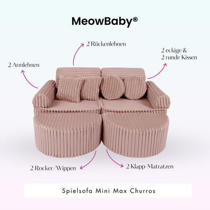 Play Sofa Mini Max Churros - Plush Cord Edition