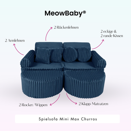Play Sofa Mini Max Churros - Plush Cord Edition