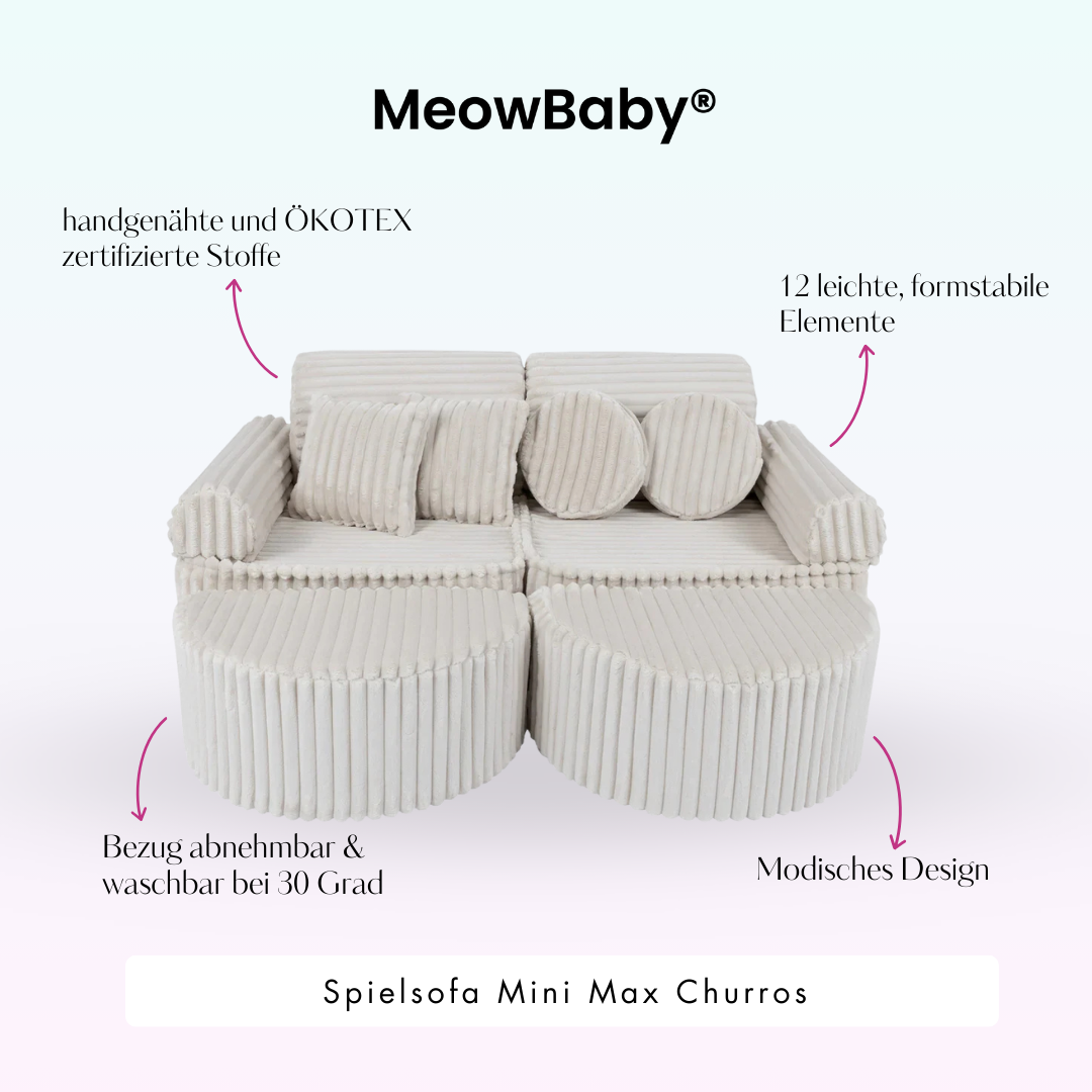 Play Sofa Mini Max Churros - Plush Cord Edition