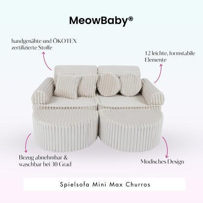 Play Sofa Mini Max Churros - Plush Cord Edition