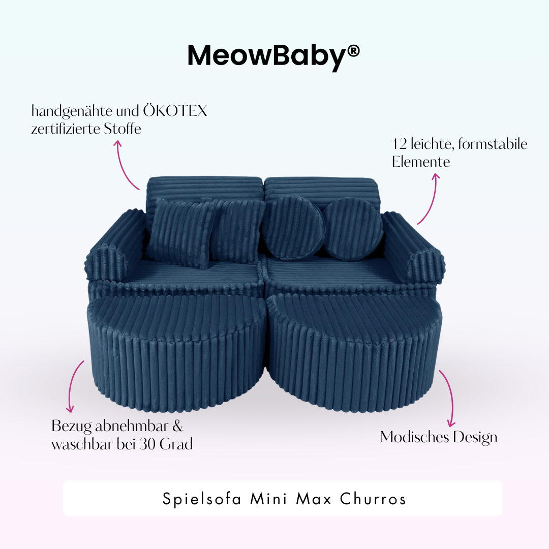 Play Sofa Mini Max Churros - Plush Cord Edition
