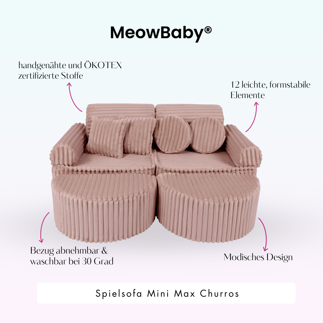 Play Sofa Mini Max Churros - Plush Cord Edition