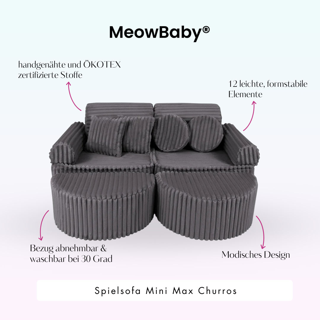 Play Sofa Mini Max Churros - Plush Cord Edition