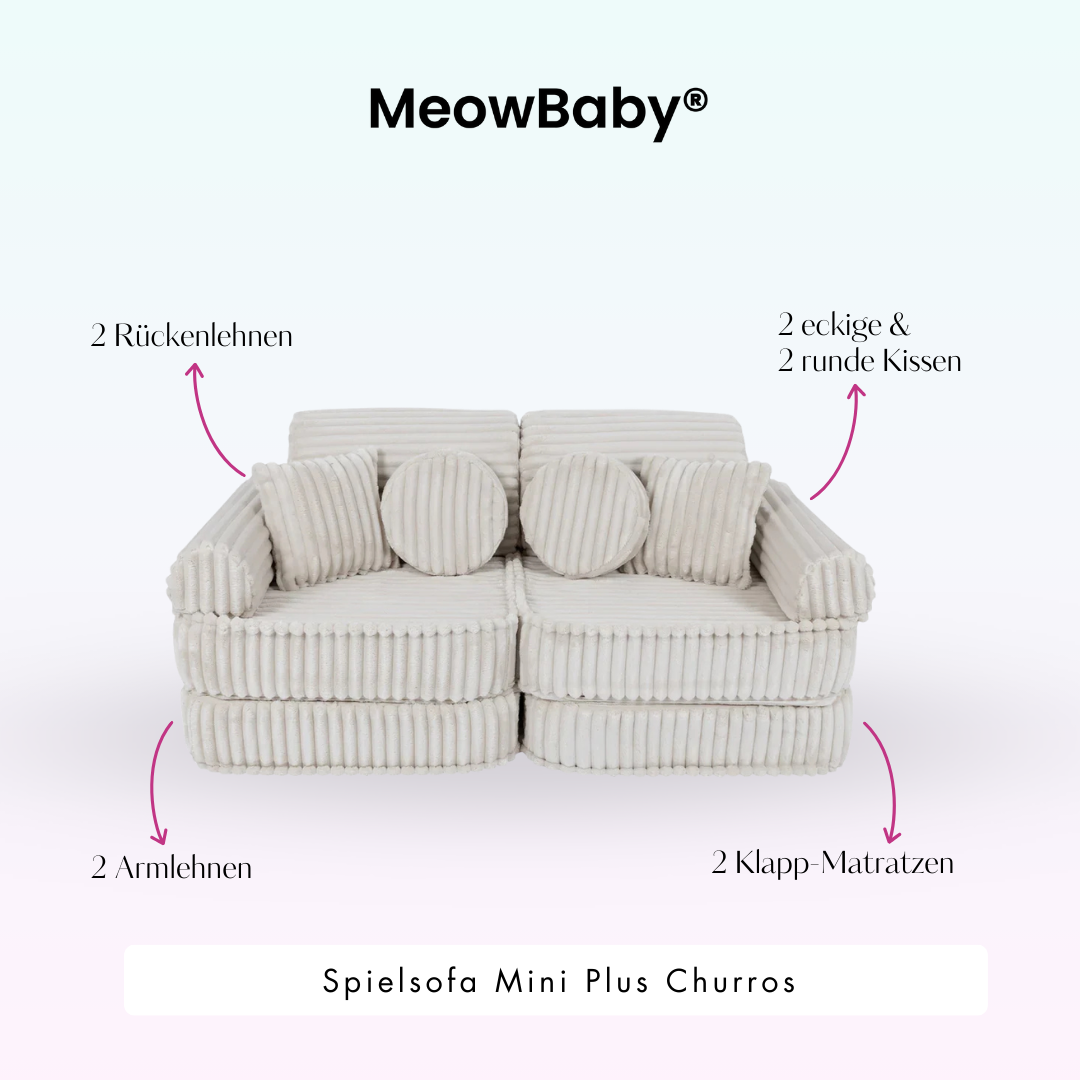 Play Sofa Mini Plus Churros - Plush Cord Edition