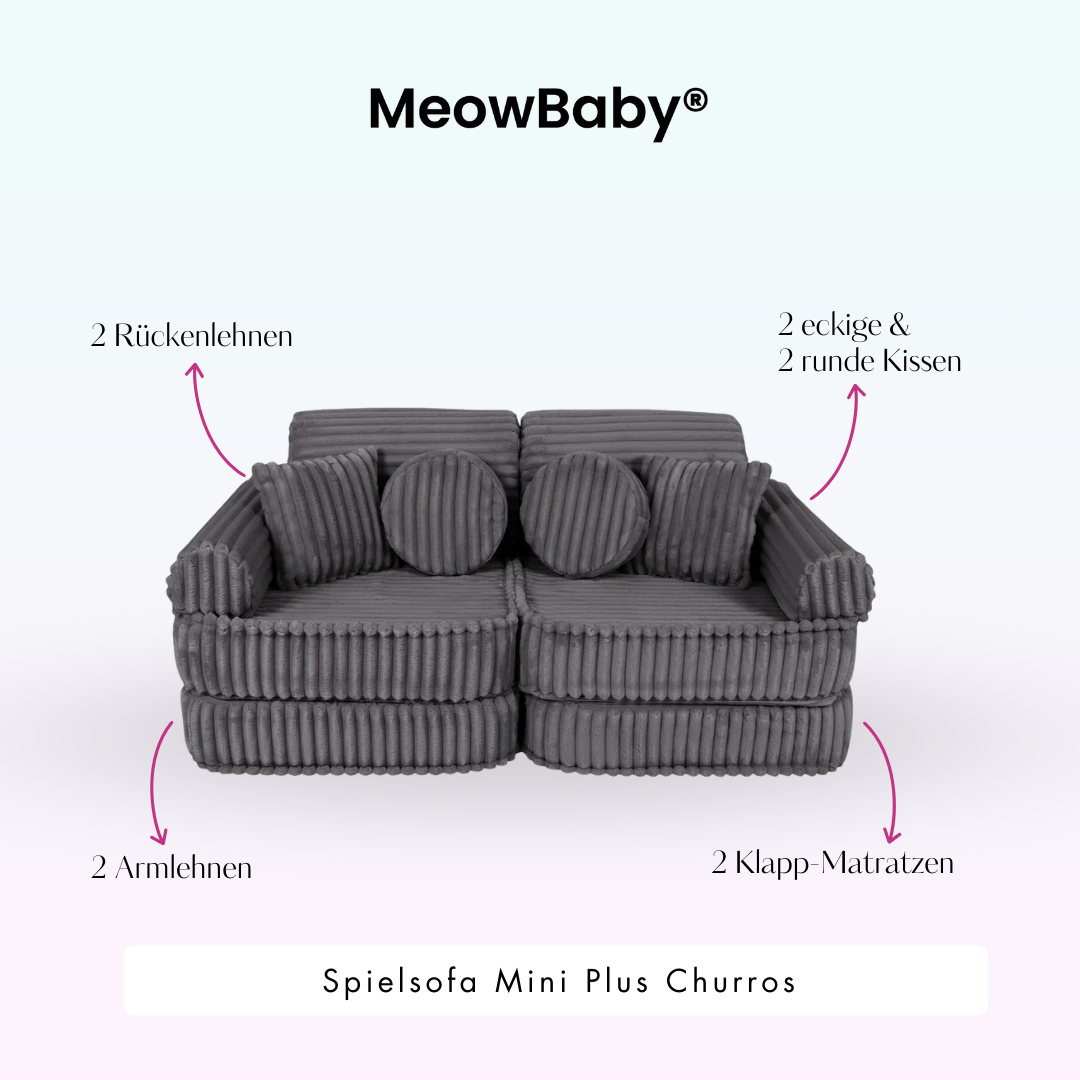 Play Sofa Mini Plus Churros - Plush Cord Edition