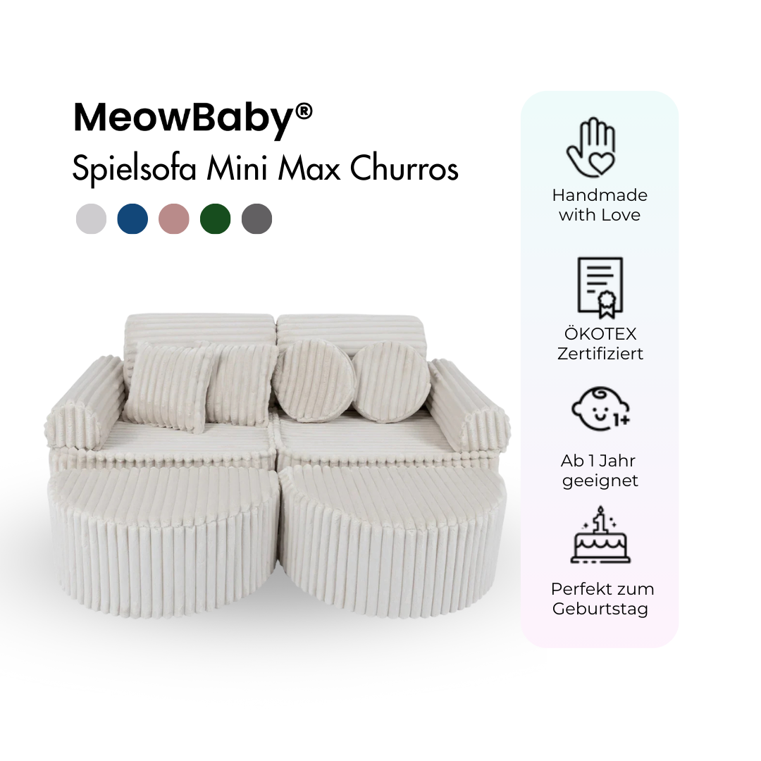 Play Sofa Mini Max Churros - Plush Cord Edition