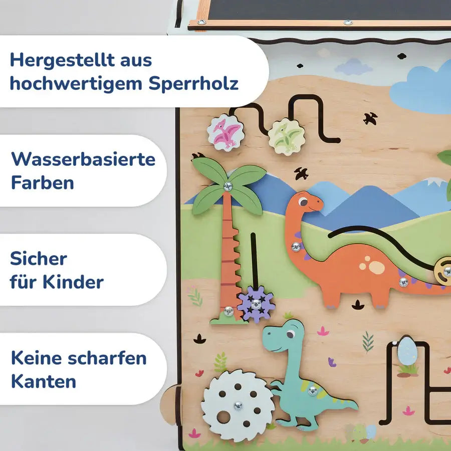 Motorikhaus Dino mit Beleuchtung für kleine Entdecker