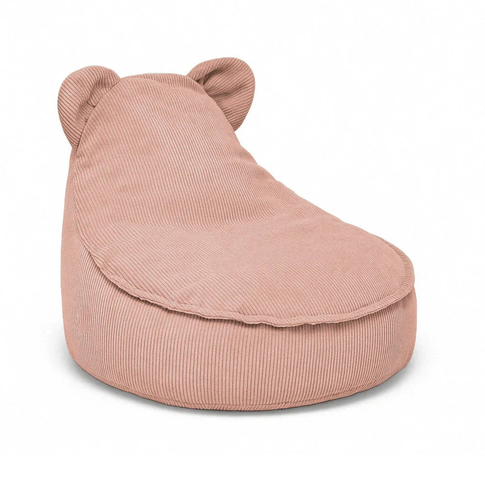 Children's Armchair Bear-Shaped Bean Bag Premium Corduroy - Slim Cord Edition