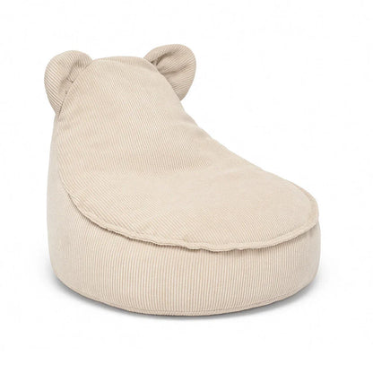 Children's Armchair Bear-Shaped Bean Bag Premium Corduroy - Slim Cord Edition